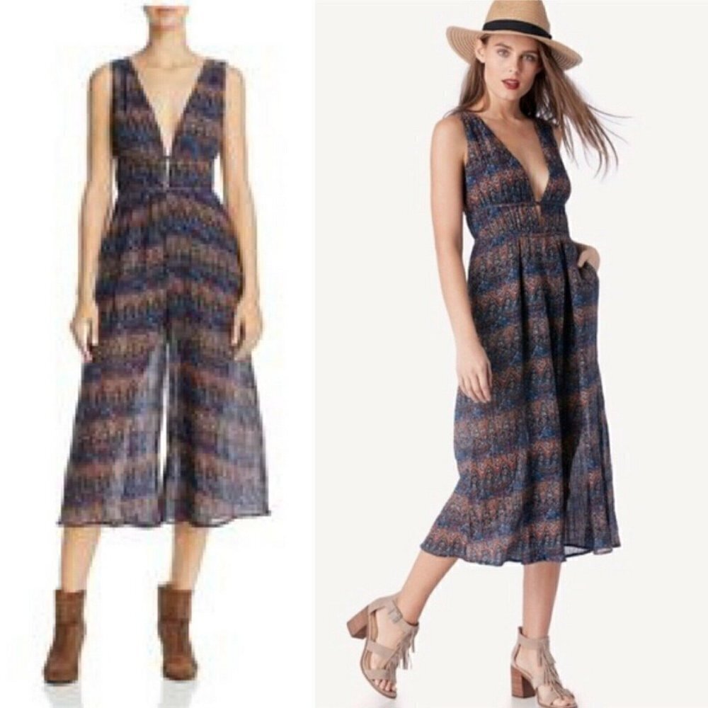 Wander Cropped Jumpsuit Palazzo Grecian